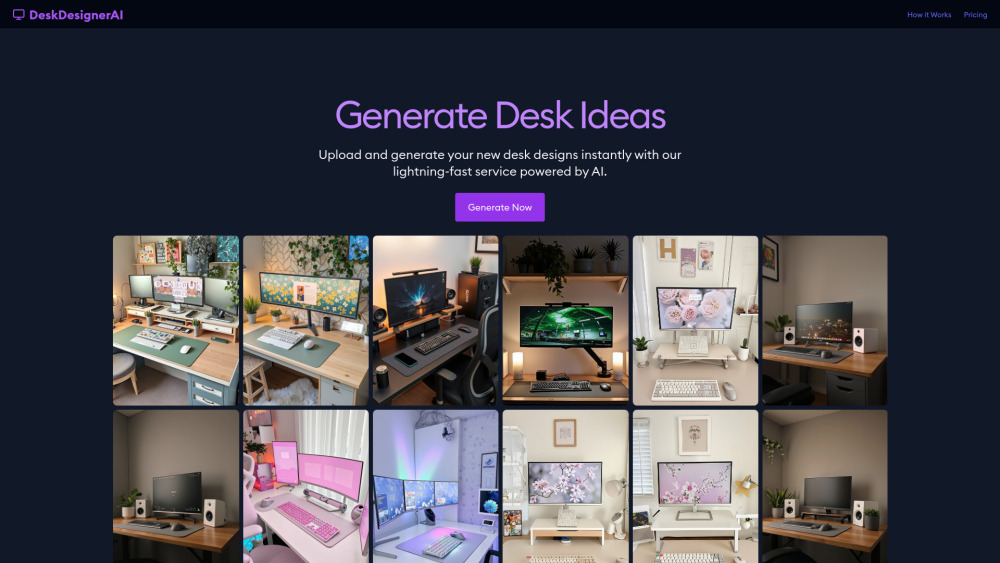 DeskDesignerAI : AI-Crafted Desk Concepts, Use Cases, Pricing, Reviews
