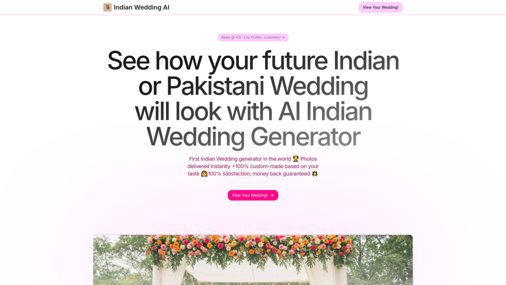 Indian Wedding AI : AI-Driven Vision, Pricing, Reviews, Features, Alternatives