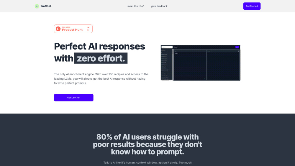 llmChef : AI Enrichment, Pricing, Features, Reviews, Alternatives