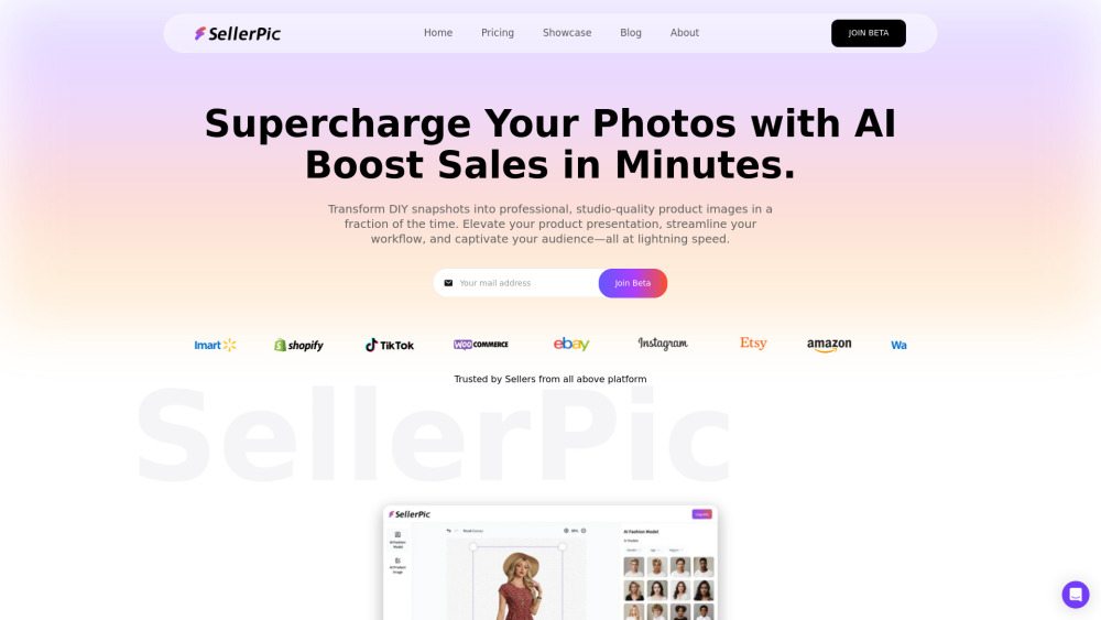 SellerPic : AI Fashion Models, Affordable, Top Reviews, Core Features
