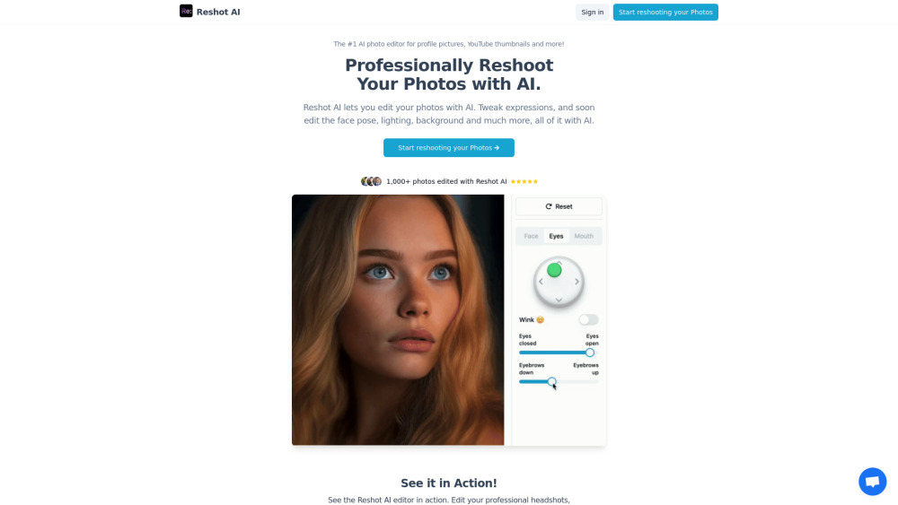 Reshot AI : Elevate Photos, Pricing, Reviews, Features, Alternatives