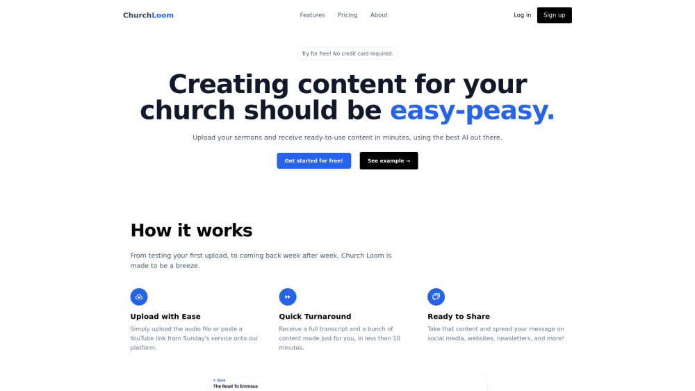 Church Loom : AI Sermon Tools, Pricing, Reviews & Features Church Loom : AI Sermon Tools, Pricing, Reviews & Features