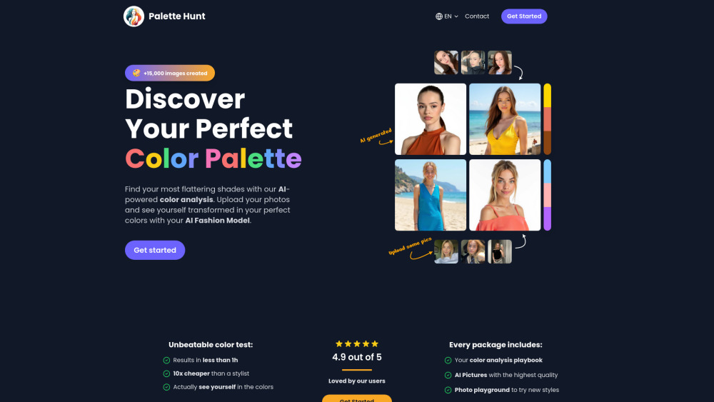 Palette Hunt : AI Color Analysis, Personal Palettes, Features, Pricing