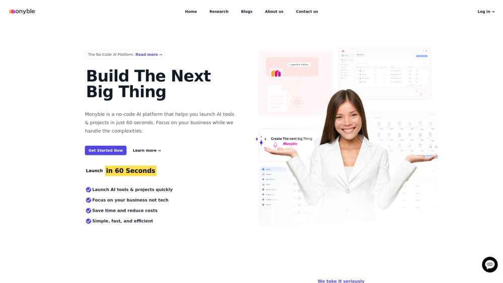 Monyble: AI Product Builder, No-Code Platform for Fast Innovation