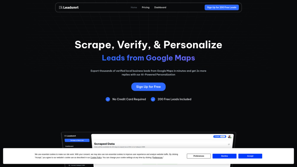 Leadsmrt : AI-Driven Business Leads, Boost Sales, Targeted Prospects