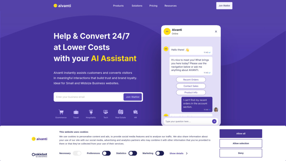 Aivanti : Boost Engagement, Lead Gen, AI Assistant Features