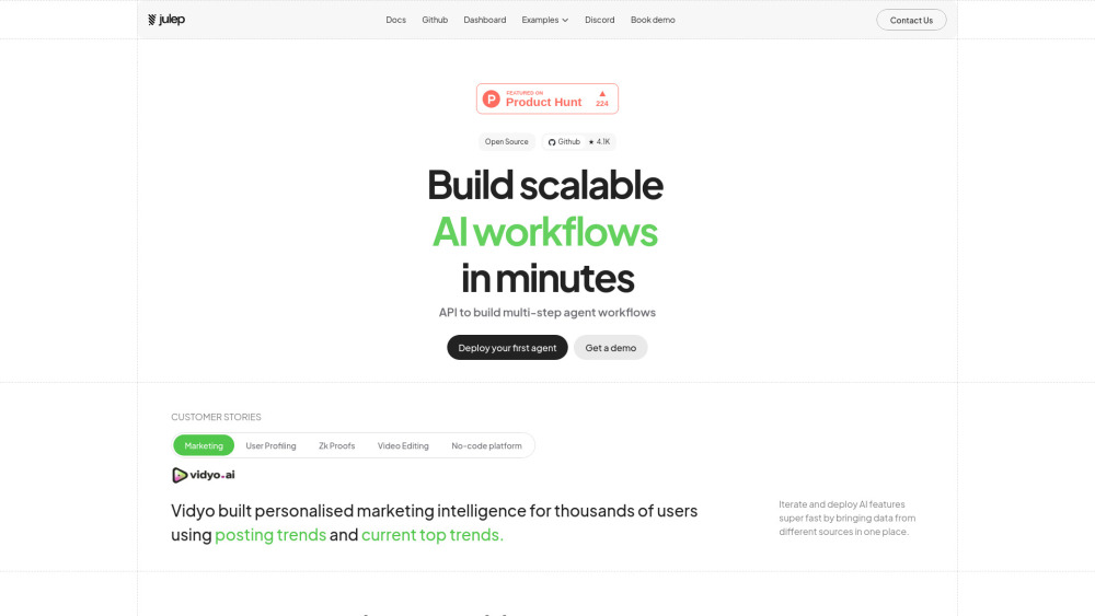 Julep : AI Workflows, Boost Efficiency, Use Cases, Pricing, Reviews