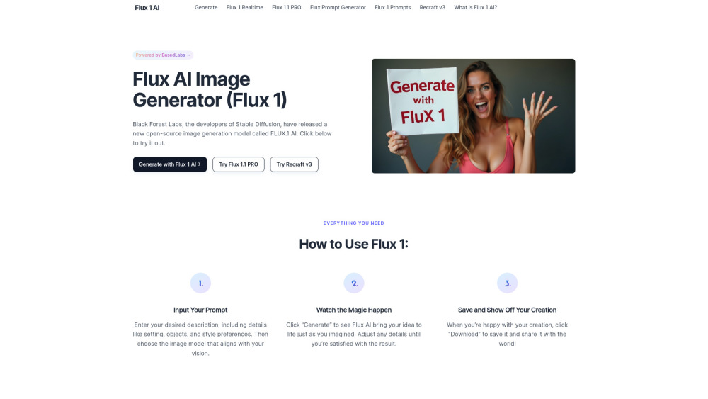 Flux 1 AI : Free Tool, Create Images, Use Cases, Pricing, Reviews