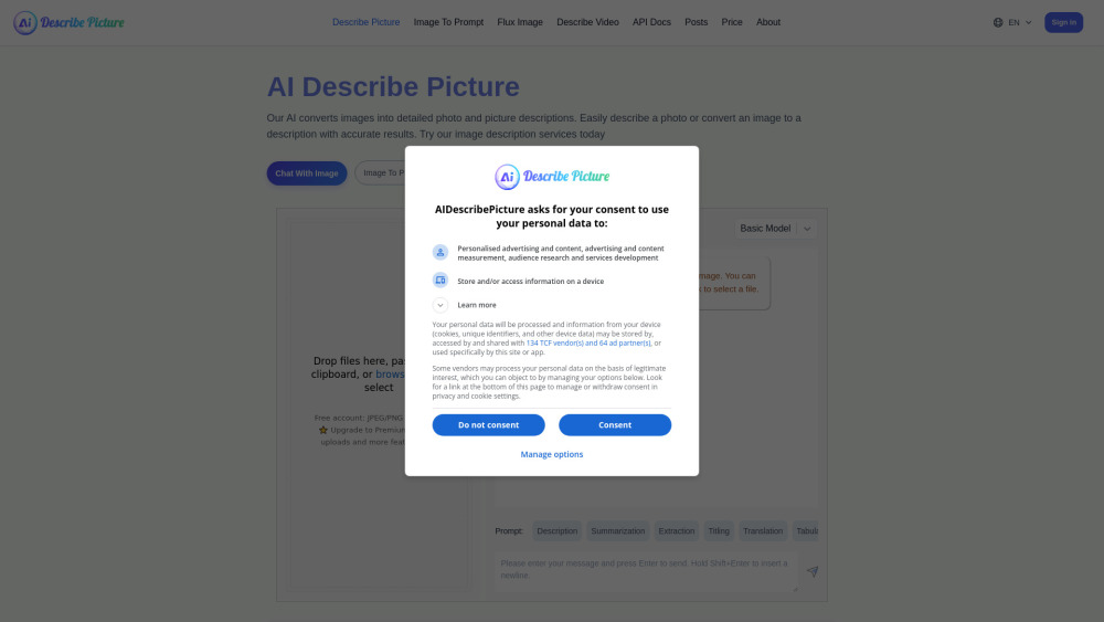 AI Describe Picture: Image Description & Text Extraction Tool