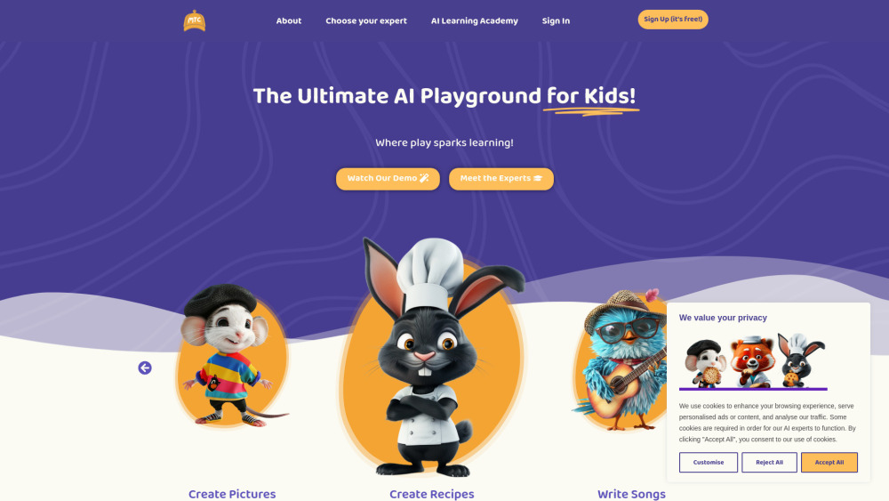 MyThinkingCap : AI Tools for Kids, Affordable, Top Reviews, Boost Learning