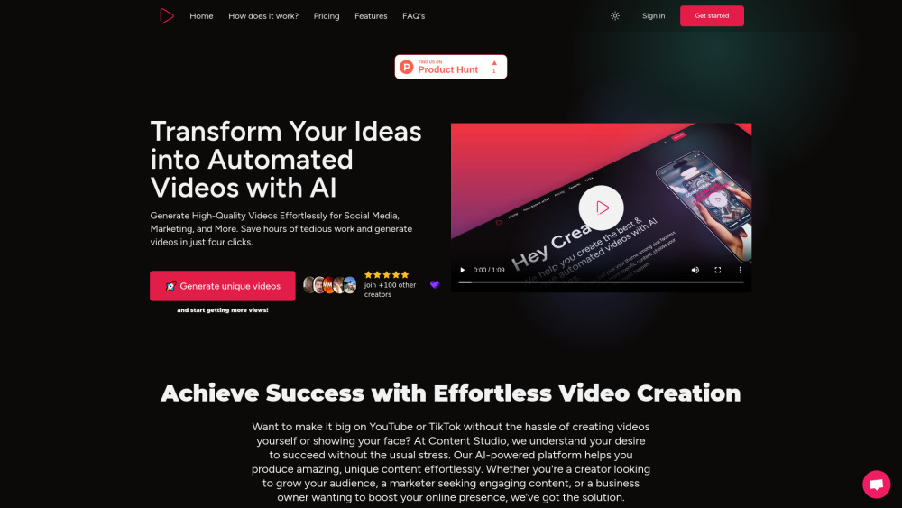 Content Studio AI : Video Creation, Pricing, Reviews, Features