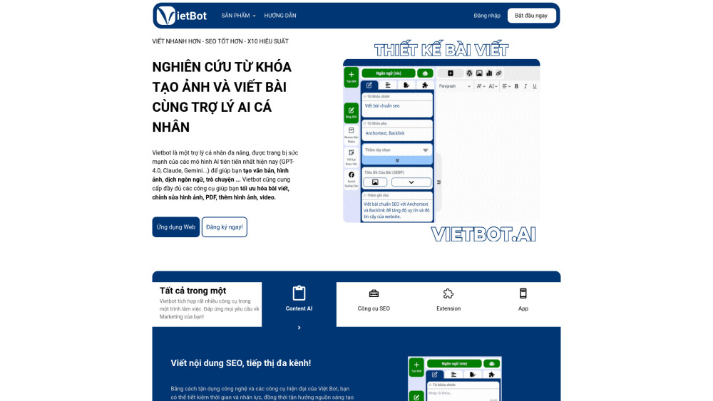 VietBOT AI : Automate Content, Social Media, Pricing, Reviews, Features