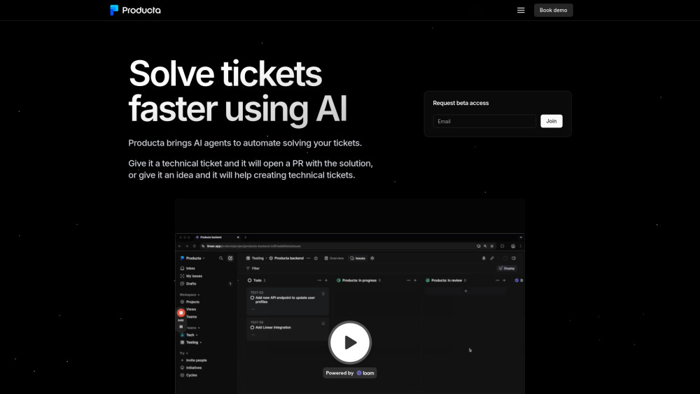 Producta: AI Ticket Automation, Fast Support, Smart Features