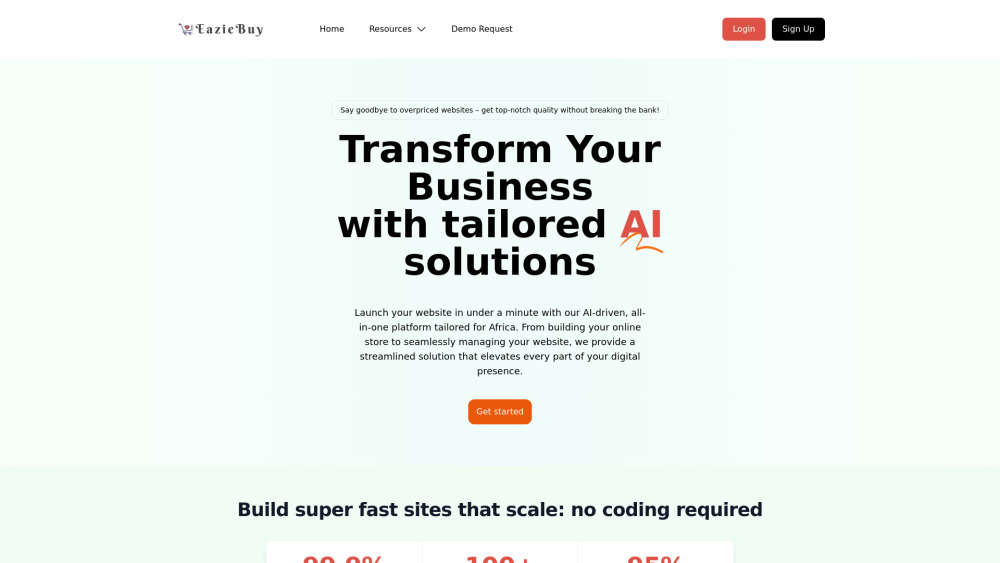 EazieBuy: AI Website Builder, Ecommerce, Use Cases, Pricing, Reviews