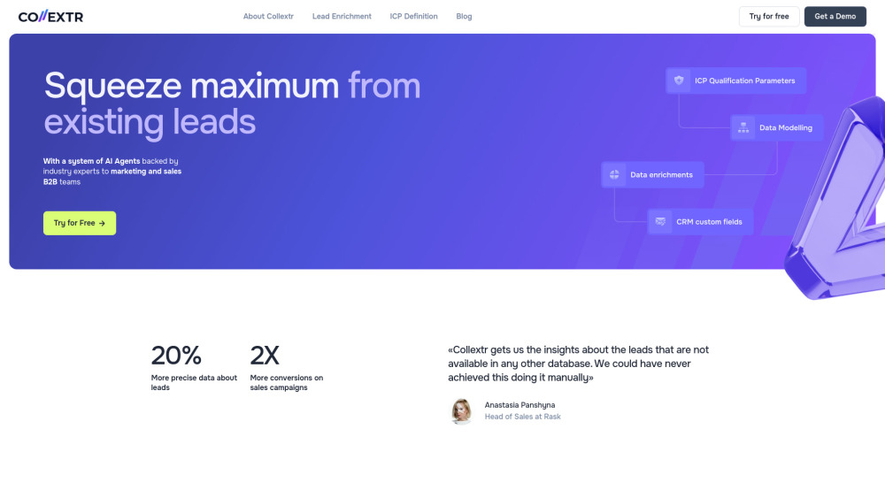 Collextr : Lead Enrichment, Qualification & Sales Boost Tools