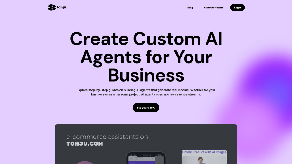 Tohju : E-commerce AI Assistants, Use Cases, Pricing, Reviews