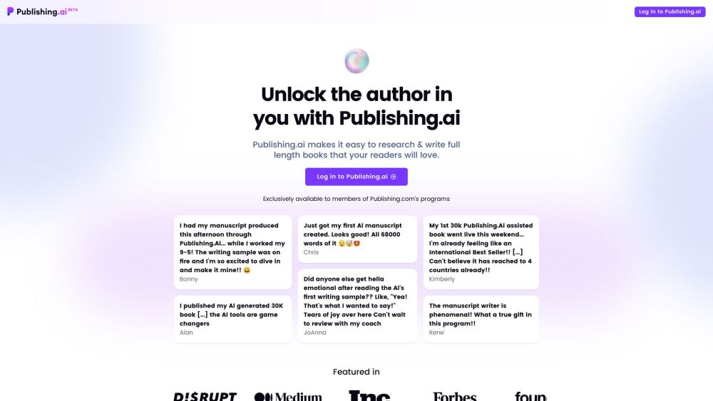 Publishing AI: Use Cases, Pricing, Reviews, Core Features, Alternatives