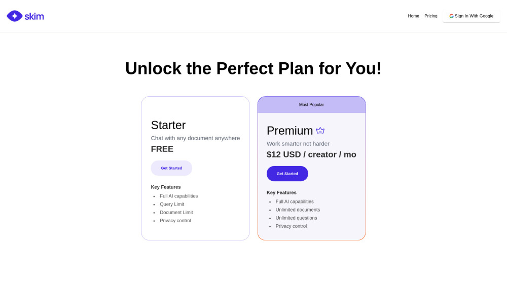 Skim AI : Use Cases, Pricing, Reviews, Features, Alternatives