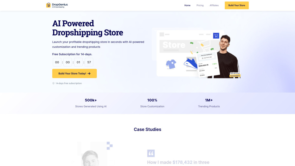 Dropgenius: AI Dropshipping Tools for Product Research, Pricing Optimization, Reviews & Alternatives