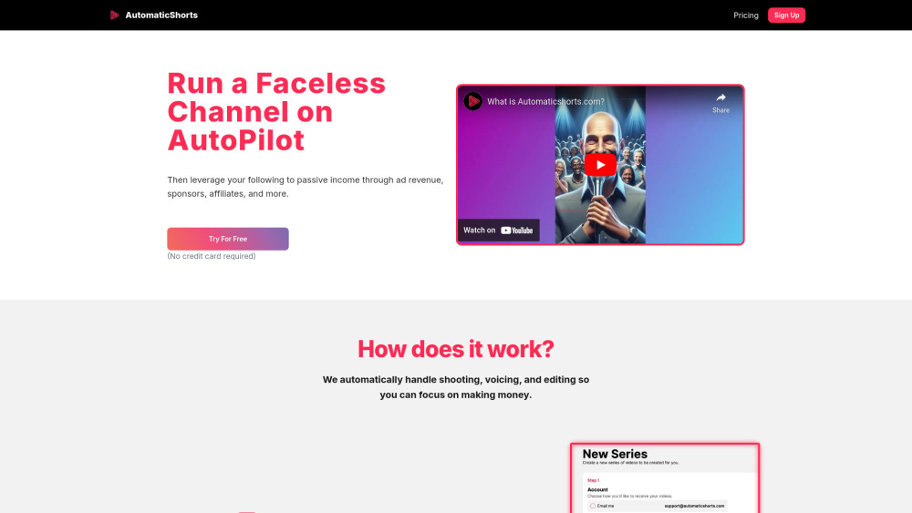 AutomaticShorts : Auto Video Creation, Pricing, Reviews, Features