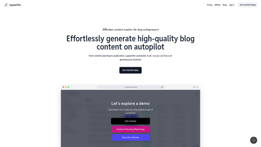 Supawriter : AI Blog Automation, Use Cases, Pricing, Reviews