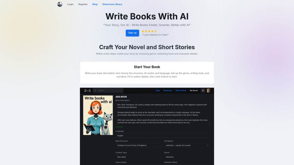 Your Story Our AI: AI-Powered Book Writing, Use Cases & Pricing