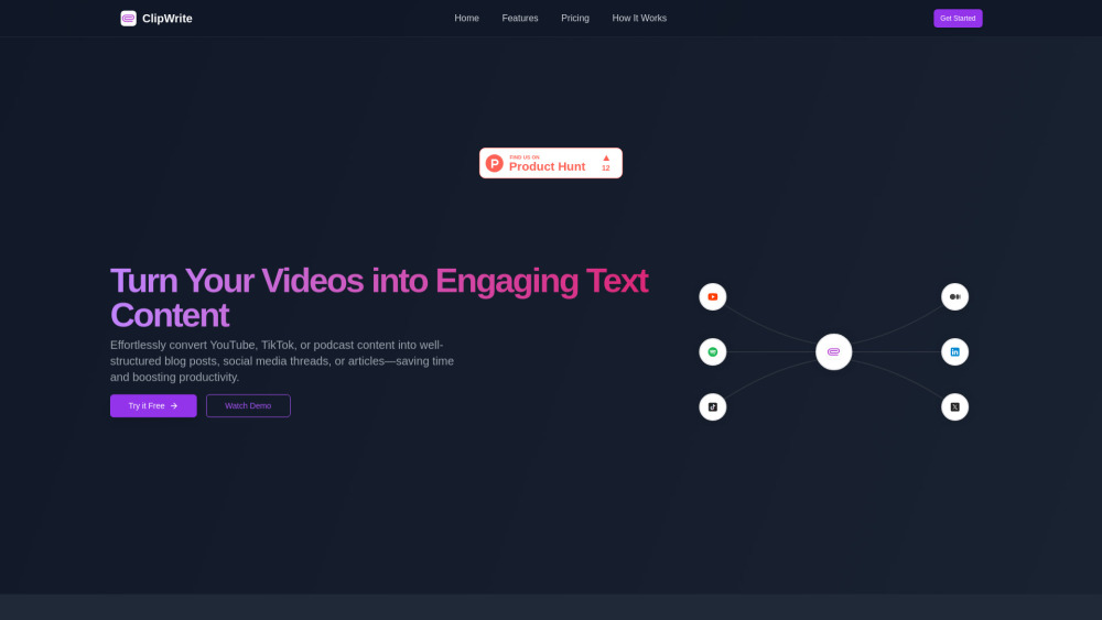 ClipWrite: Video to Text AI, Use Cases, Pricing, Reviews, Features