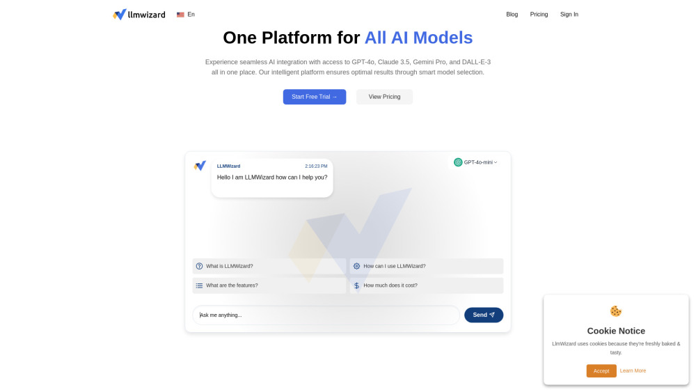 LLMWizard: Use Cases, Pricing, Reviews, Features, Alternatives