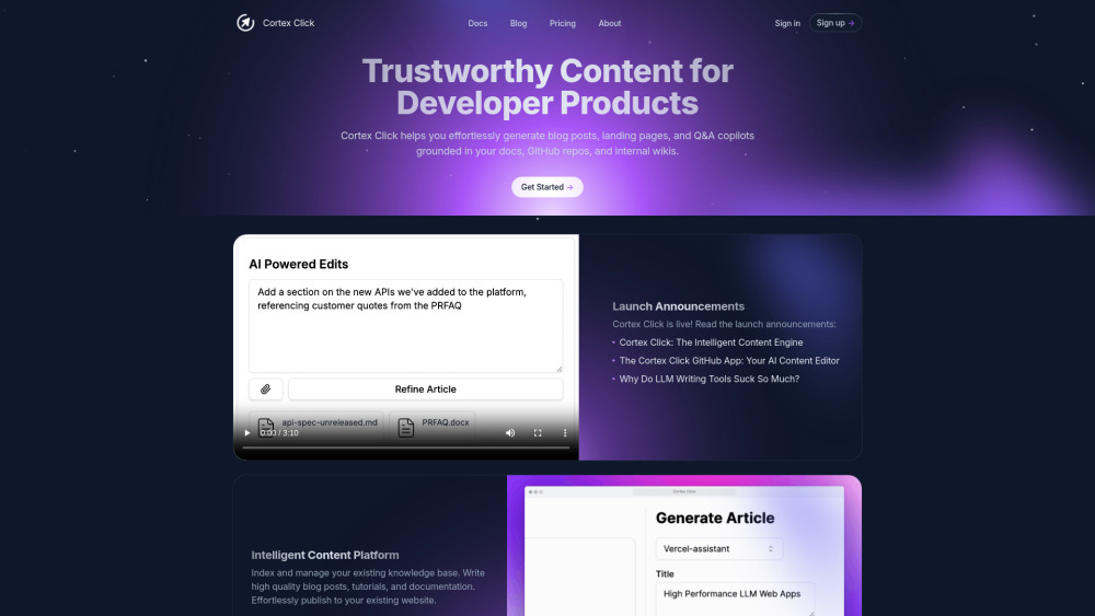 Cortex Click : Content Generation, Use Cases, Pricing, Reviews, Features, Alternatives Cortex Click : Content Generation, Use Cases, Pricing, Reviews, Features, Alternatives