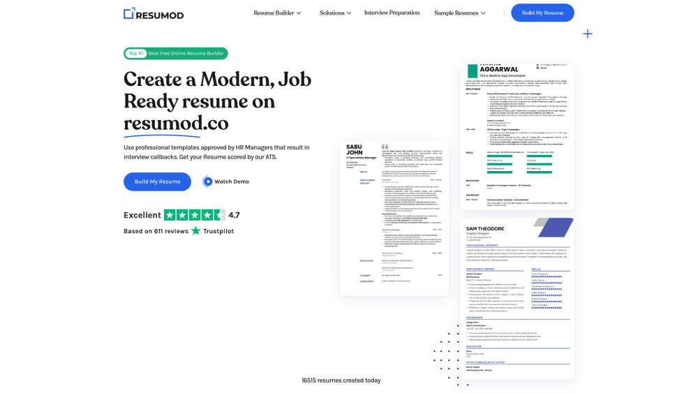 Resumod.co : AI Resume Builder, Use Cases, Pricing, Reviews