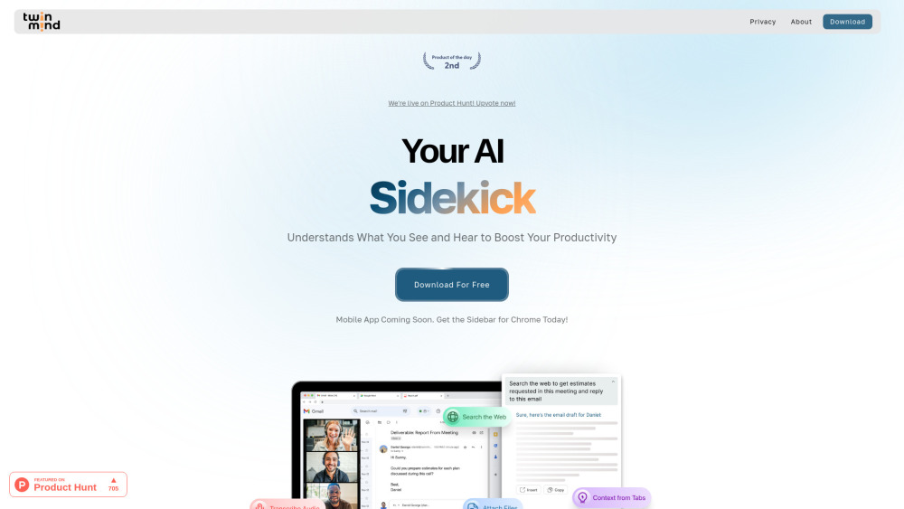 TwinMind: AI Assistant for Real-Time Insights & Memory