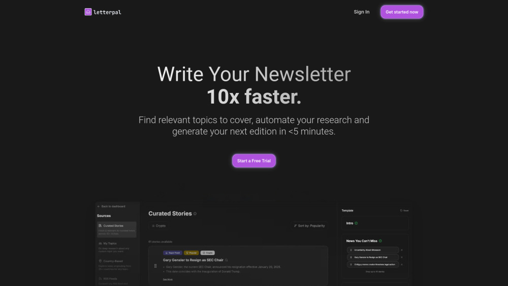 Letterpal : AI Newsletter Tool, Use Cases, Pricing & Reviews