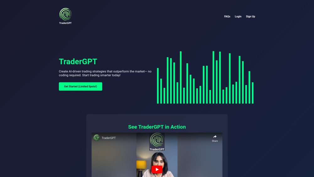 TraderGPT: Build AI Trading Bots Effortlessly – No Coding