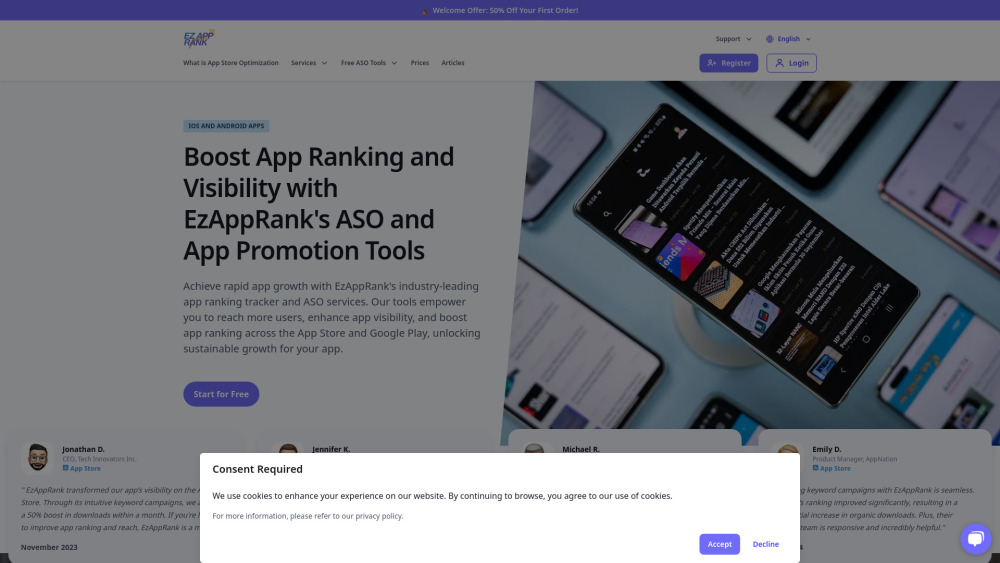 EzAppRank: Boost App Visibility, Engagement & Growth Tools