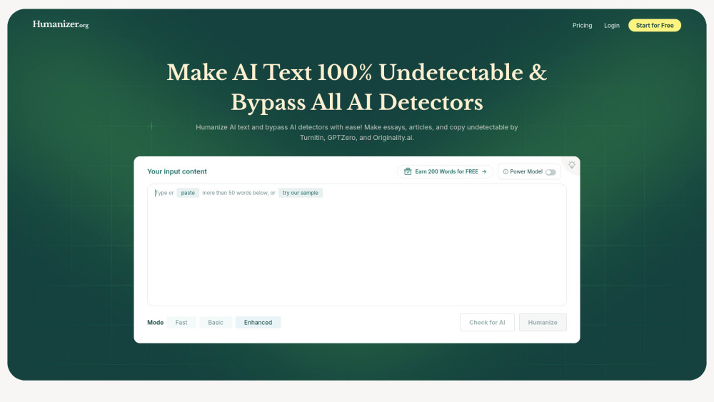 Humanizer.org : AI Text Humanizer, Use Cases, Pricing, Reviews