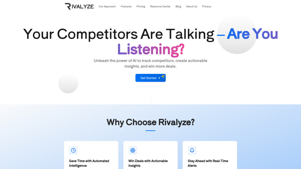 Rivalyze: AI-Powered Competitive Intelligence & Pricing Strategies