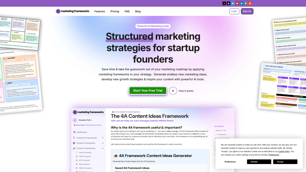 Marketing Frameworks: AI Strategies, Insights, Analytics