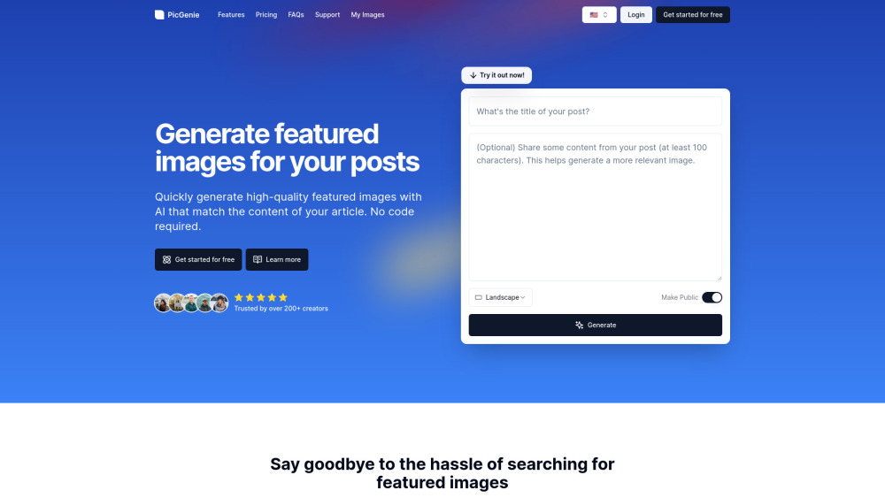 PicGenie : AI Image Generation, Use Cases, Pricing, Reviews