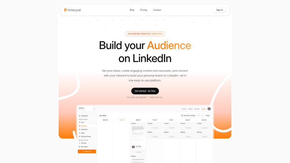Writepal: AI-Powered LinkedIn Assistant for Content & Growth
