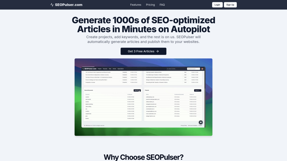 SEOPulser : AI SEO, Content Automation, Pricing, Reviews, Features