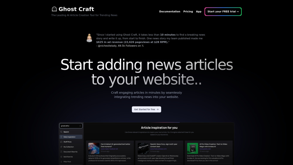 Ghost Craft AI : News Articles, Use Cases, Pricing, Reviews