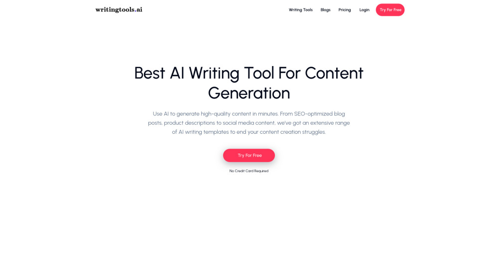 WritingTools.ai : AI Content Creation, SEO Optimization, Smart Writing