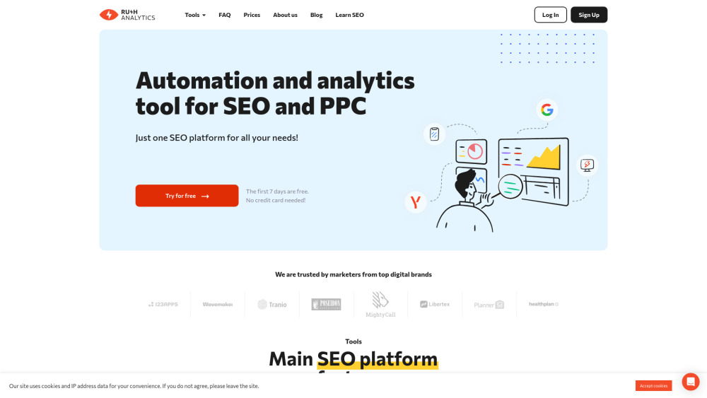 Rush Analytics : SEO, PPC, AI Content, Site Tracking, PBN Suite