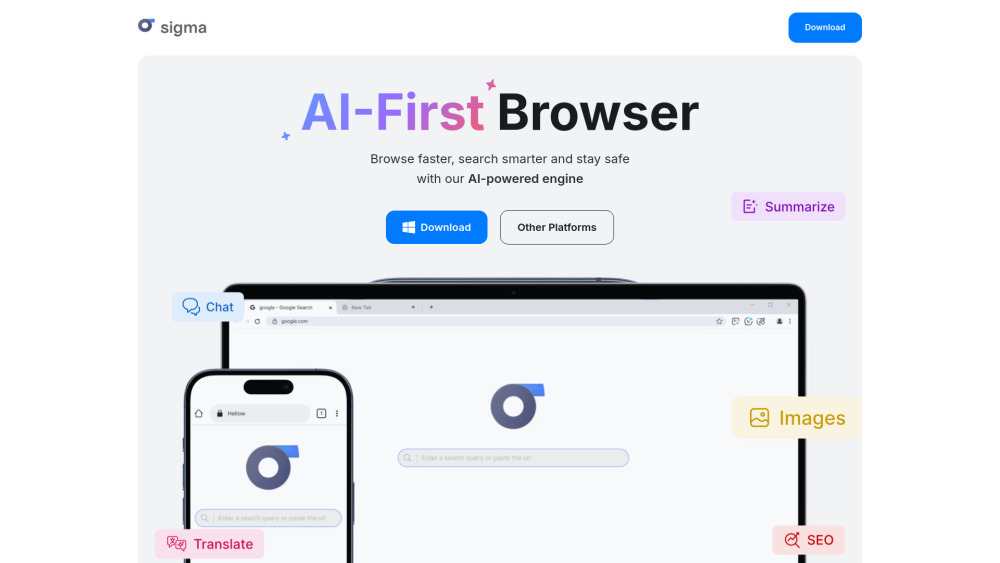 Sigma AI Browser : AI Power, Privacy, Speed, Pricing, Reviews Sigma AI Browser : AI Power, Privacy, Speed, Pricing, Reviews