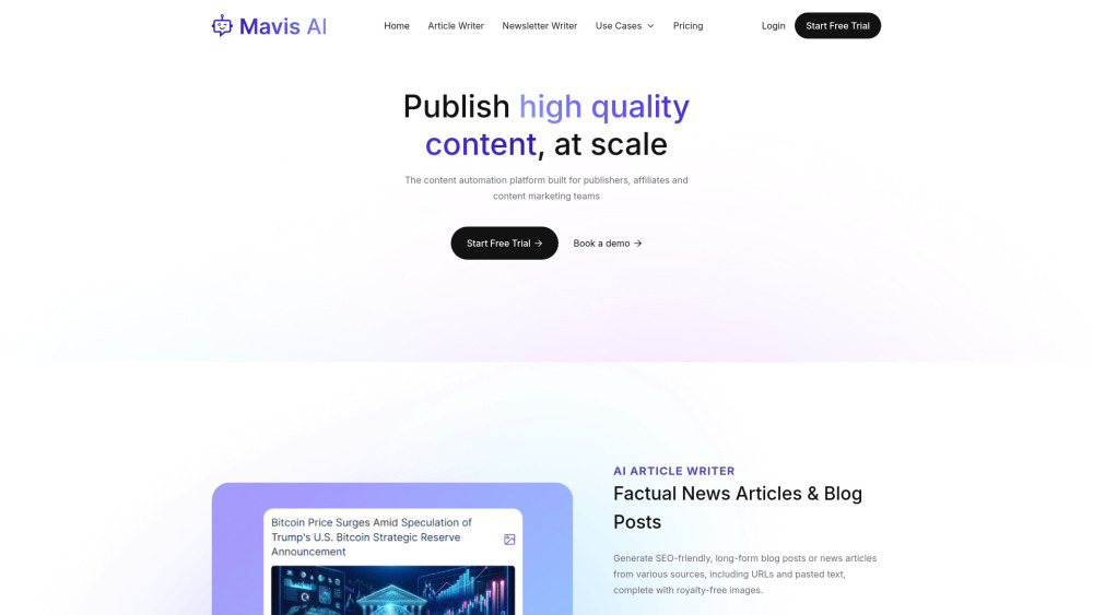 Mavis AI : Scale Content, Boost SEO, Explore Features & Alternatives