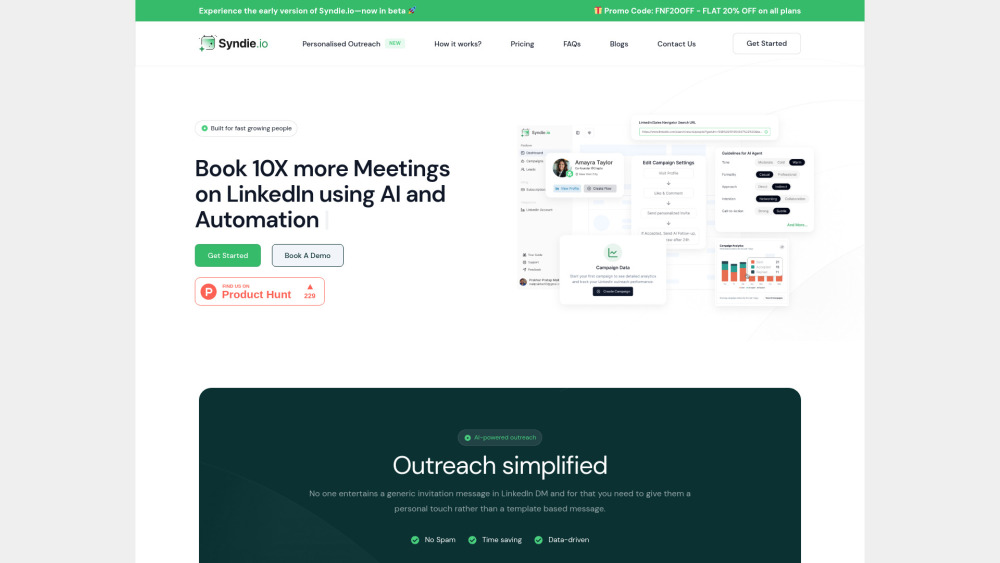 Syndie.io : AI-Powered LinkedIn Outreach, Use Cases, Pricing
