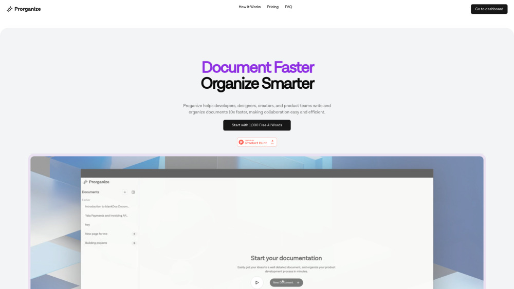 Proganize : AI Document Creation, Collaboration, Reviews, Pricing