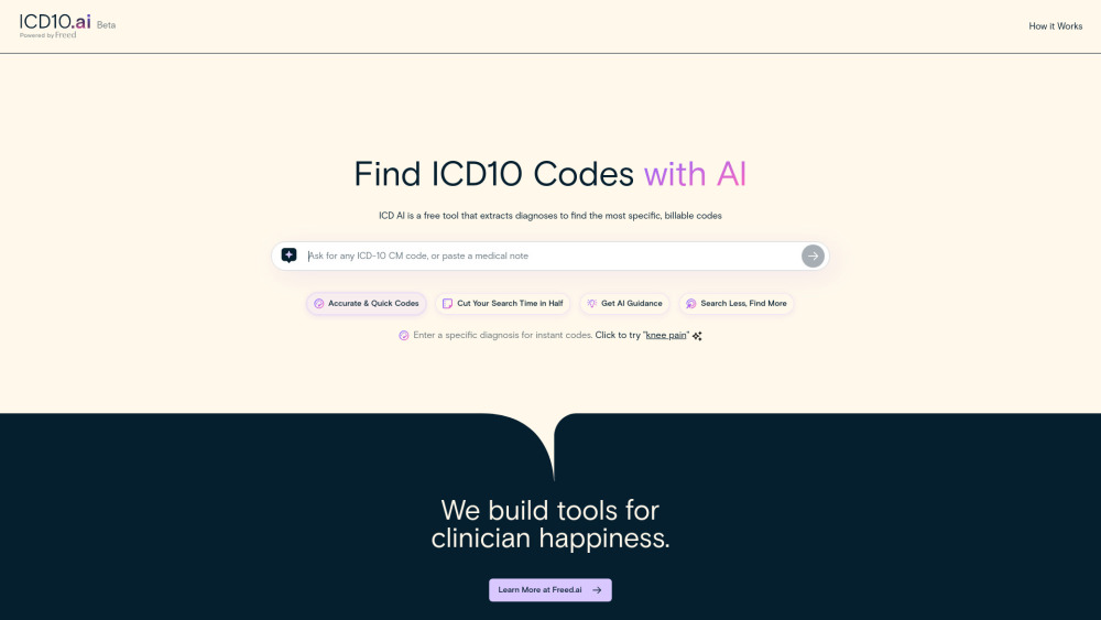 ICD10.ai : AI ICD-10 Lookup, Pricing, Reviews, Features, Alternatives