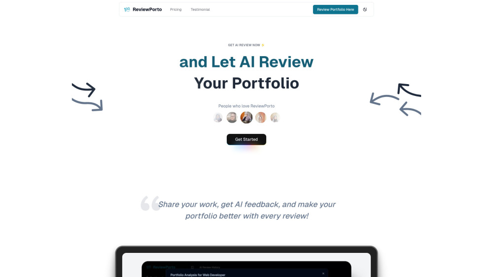 ReviewPorto: AI Portfolio Reviews, Use Cases, Pricing, Features