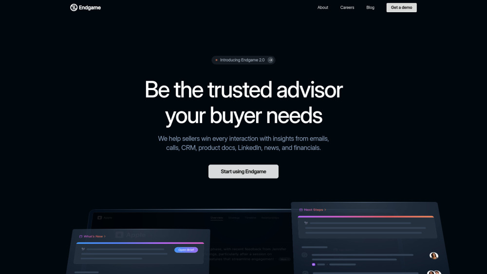 Endgame : AI Sales Research, Real-Time Insights, Smart Pricing